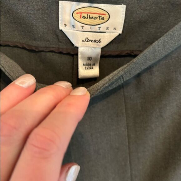 Talbots Petites Gray Knit Pants size 10P - Picture 7 of 7